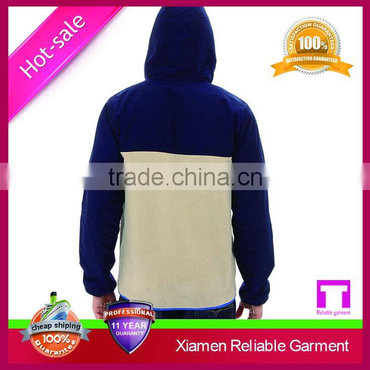 Double-faced polar fleece full zip polar flece jacket