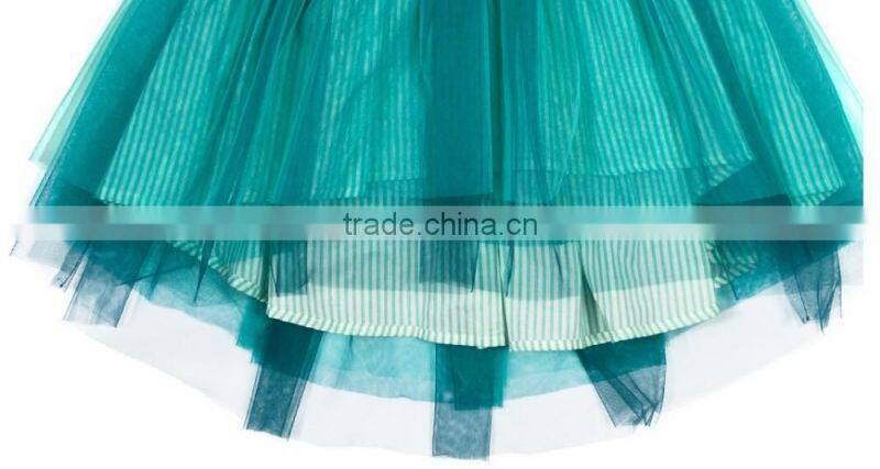 2017 Spring New Arrive Hose Sport Tulle Blue Dress 3D Printed Pretty Dress For Girls Easter Holiday Clothing
