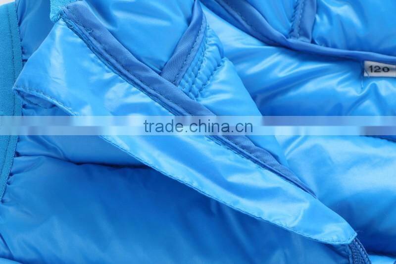wholesale customize cheap kids children winter down vests and clothes
