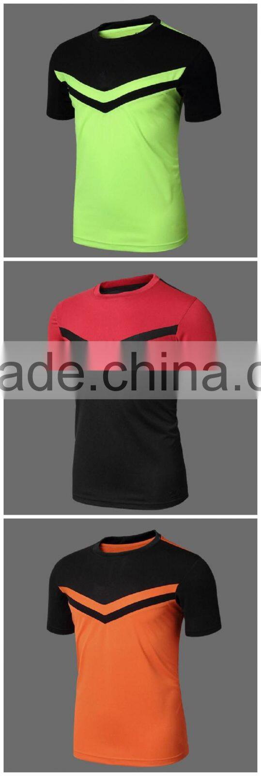 Summer Style Mens Athletic Sport T shirt Short Sleeve Slim Fit Polyester Shirt