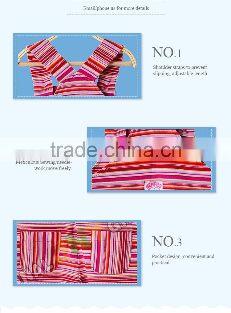 China Wholesalers Customized Red Striped Baby Bib Overalls