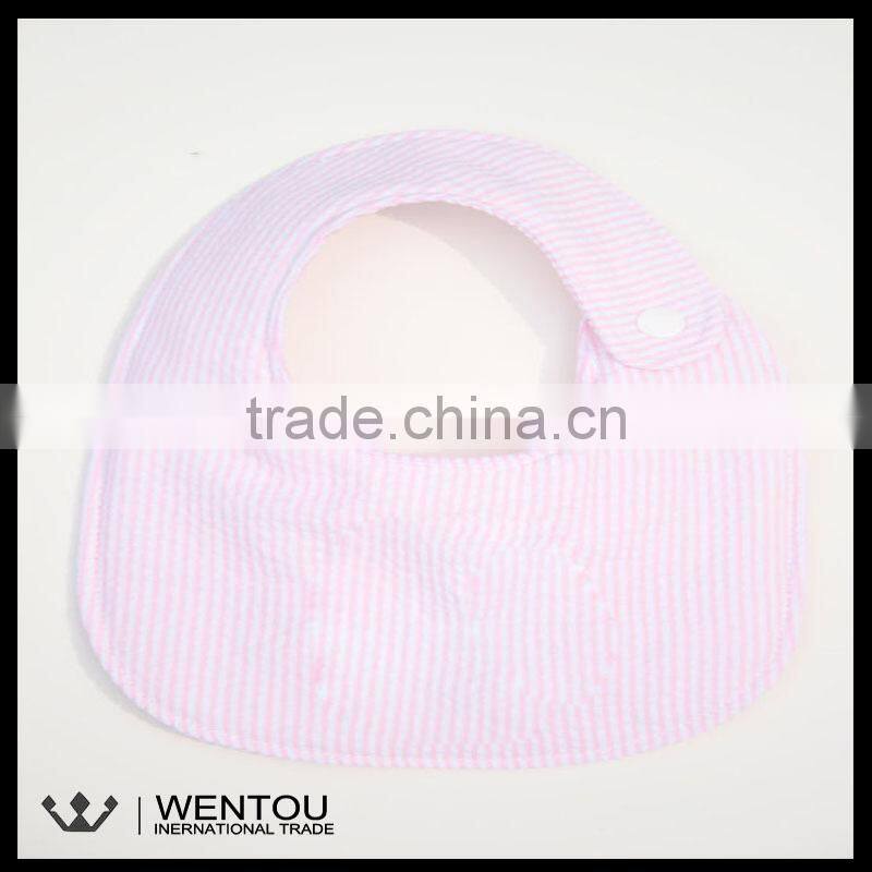 Wholesale Personalized Plain Seersucker Silicone Bib