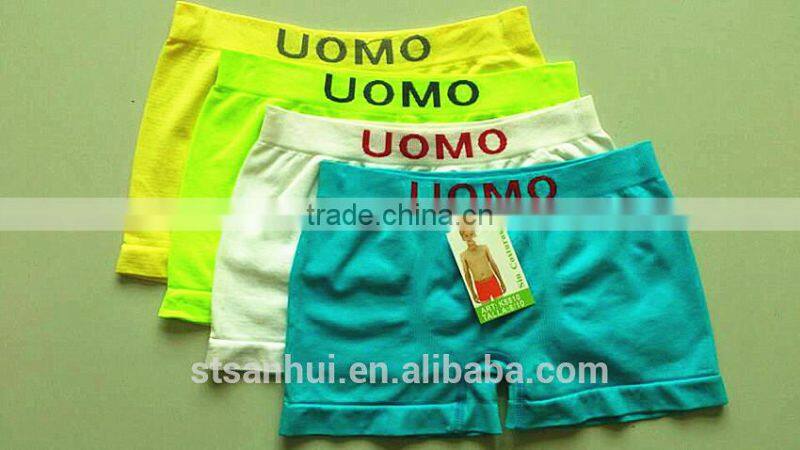High quality comfortable fitting boys pictures in seamless boxer briefs