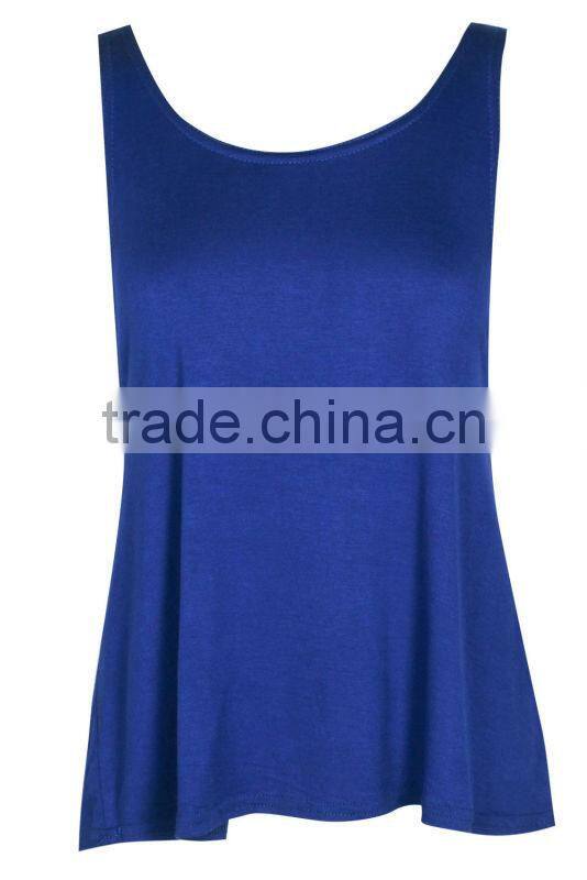 2013 Latest Design Cowl Back Drop Arm Sleeveless Girls Vest