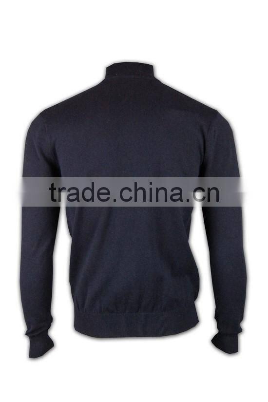 ISO9001/BSCI Manufature thick blank zipper 100% wool sweaters