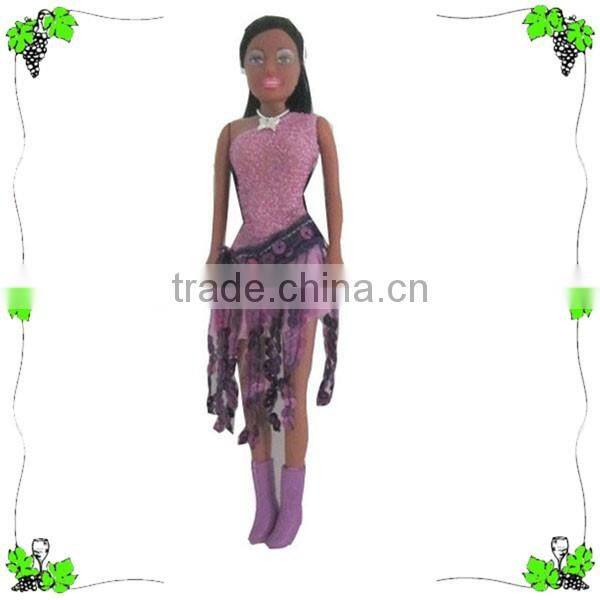 Wholesale long hair doll young girl black doll