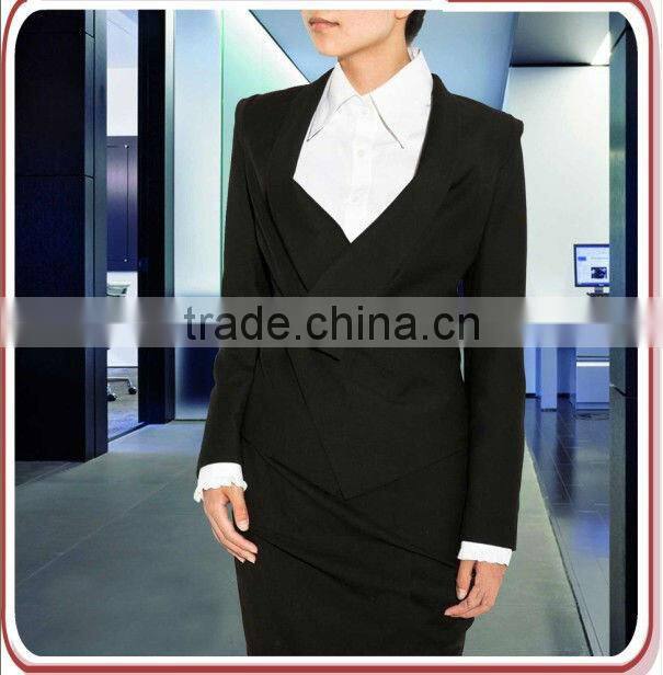 one button fashionable lady business suit