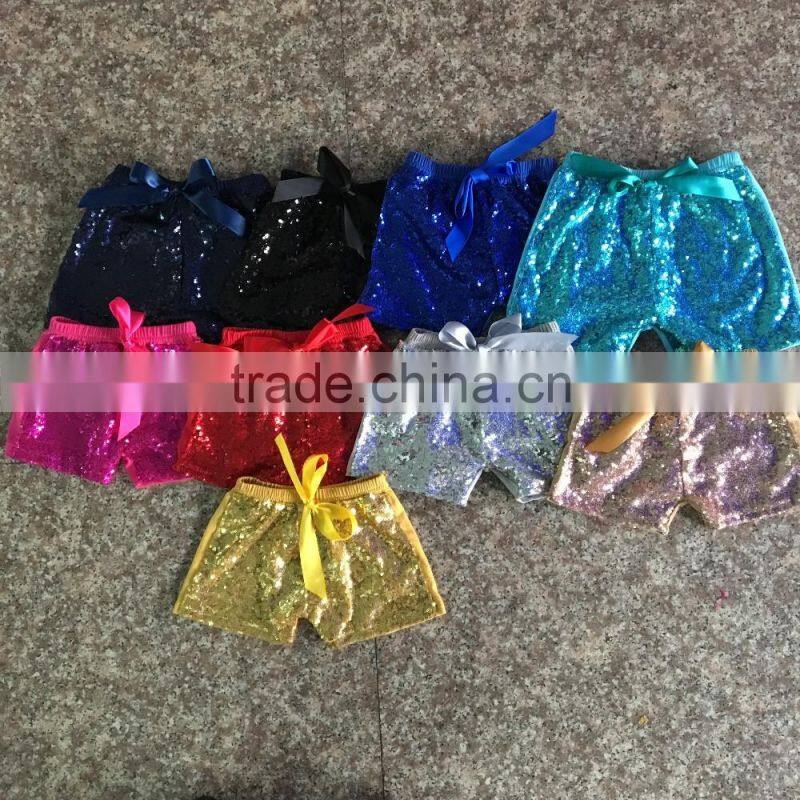 small quantity clothing new fashion 2017 icing shorts toddler girl bubble sequin shorts