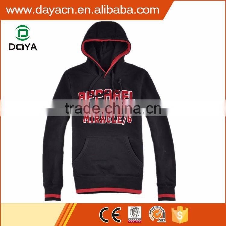 Customn hot sale men's fashion CVC fleece hoody
