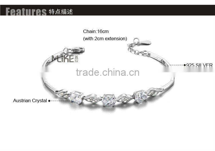 925 silver bracelet with Crystal M3013