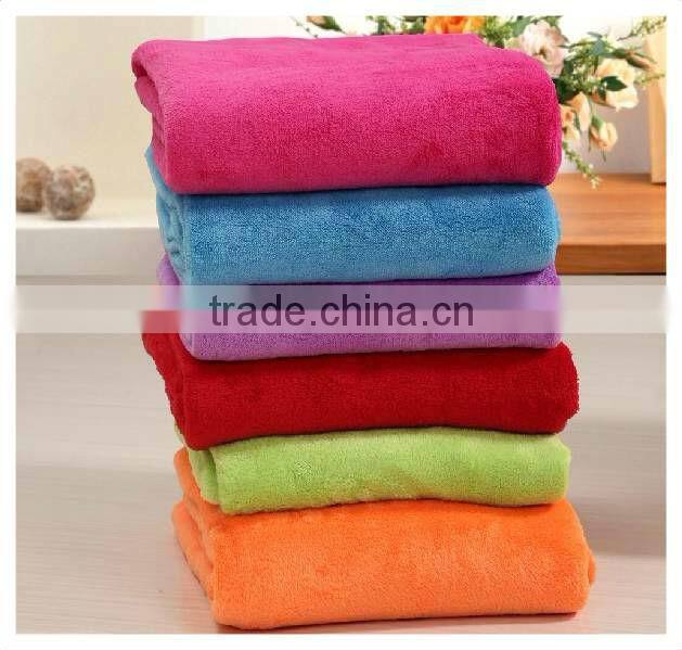 Microplush coral fleece throws and blanket