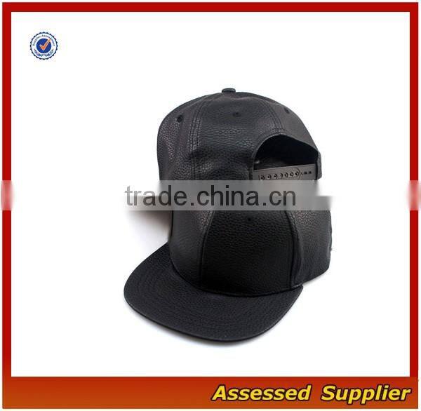 Custom high quality PU leather blank snapback cap dad hat cool baseball hat for men&women