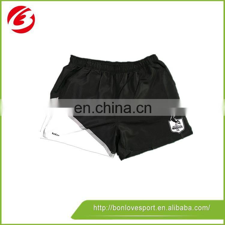 Sublimation Breathable Durable Rugby League Playing Training Shorts