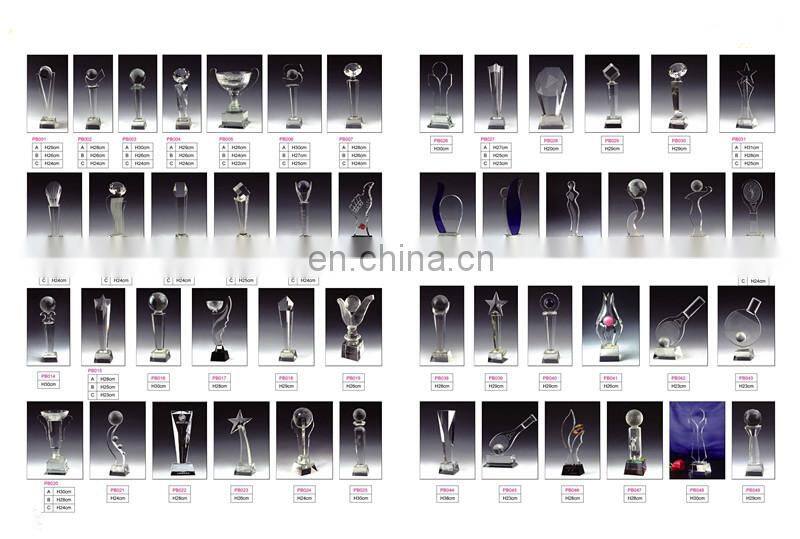 crystal carving art,crystal trophy