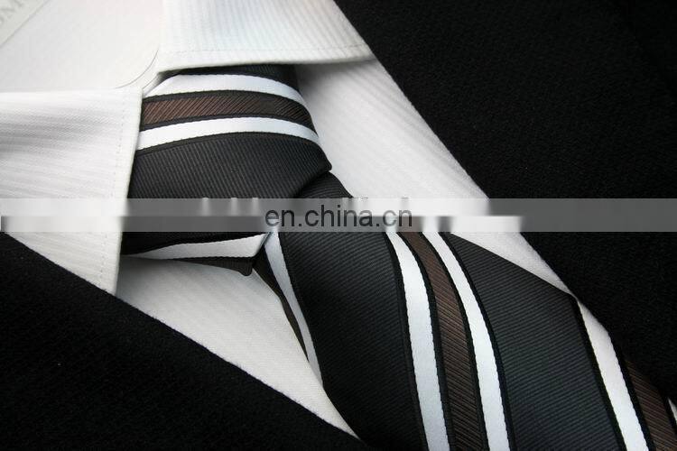 Men's Fashion Striped Skinny Ties Men Business Polyester Slim Necktie Custom High Quality Brand Factory Neck Tie Cheap Price