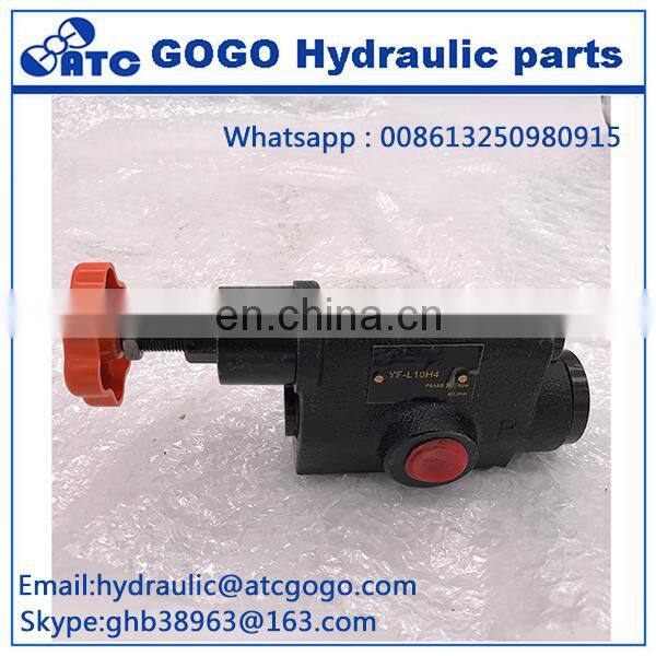 YF series of YF-B8,YF-B10,YF-B20,YF-B32,YF-L8,YF-L10,YF-L32,YF-F32,YF-F50,Y-Ha6B,Y2-Ha10B,hydraulic pilot pressure relief valve