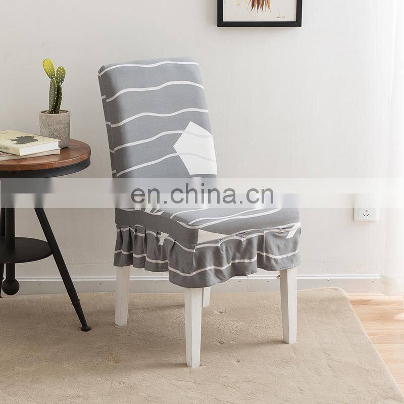 2019 China Living room Hotel wedding chair cover spandex chair cover pastoralism Hotel Party Chair Cover