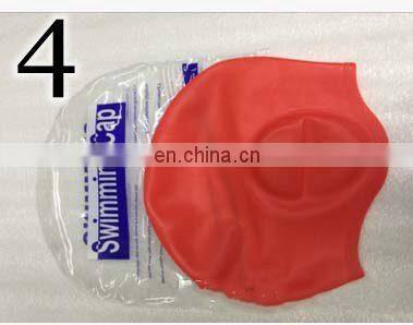 Adult solid color men women 11colors waterproof silicone swimming cap