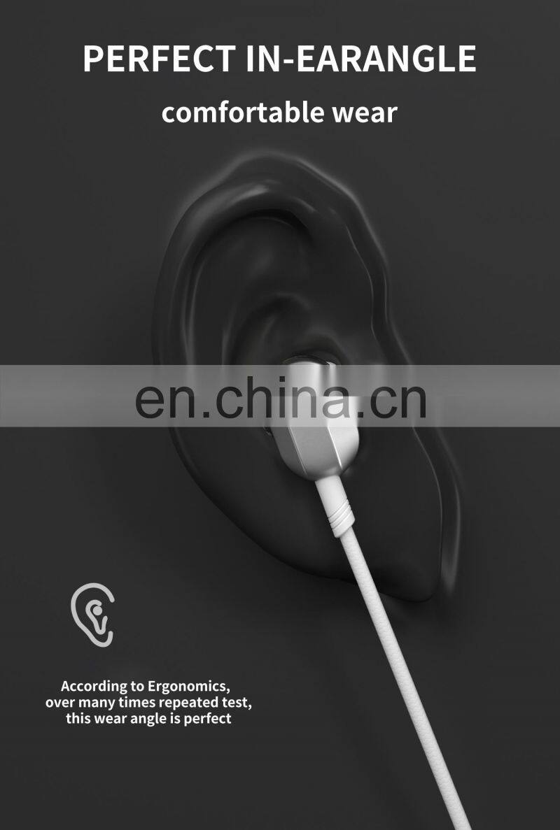 Elender Type C or 3.5 mm Pin Connector Wired Earphone , Four Horn Earbuds , Dual Moving Coil In-ear Headphone