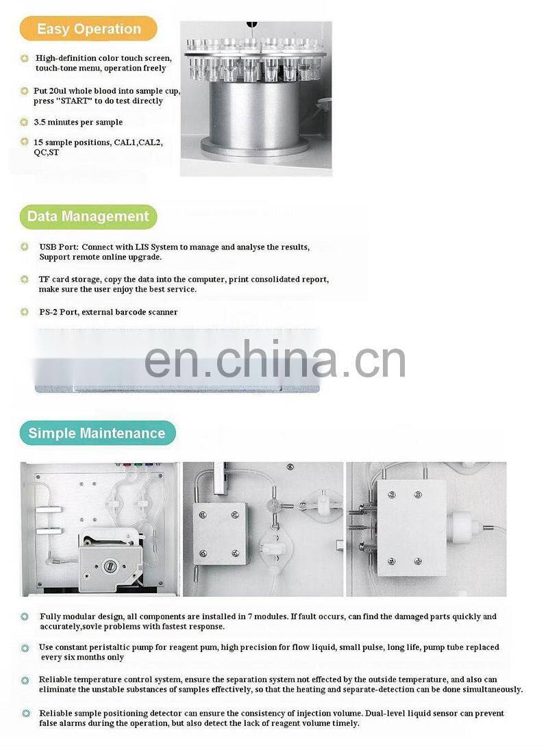 MY-B035 Laboratory equipment Full Automated HbA1c Analyzer