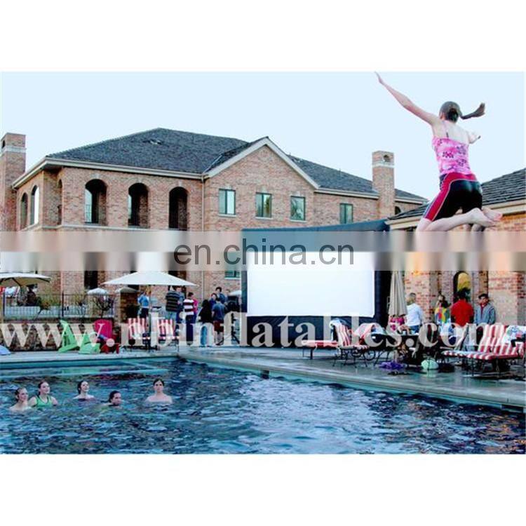 Black Inflatable Cinema Screen Outdoor Party Inflatable Video Wall Screen