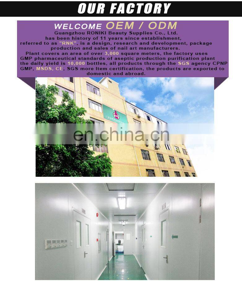 RNK Wholesale Free Sample Uv Gel Soak Off Nail Salon Retail Halal Nail Polish