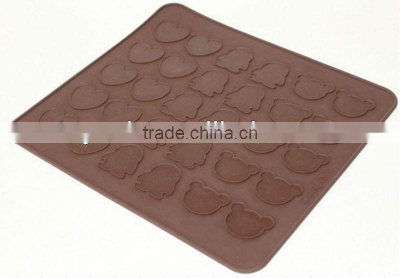 Silicone macaron mould