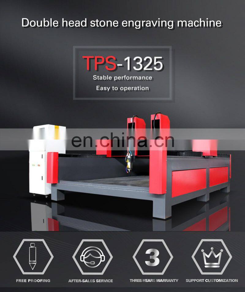 fast delivery marble cutting machine/stone engraving machine cnc milling machine/double-spindle stone cnc router