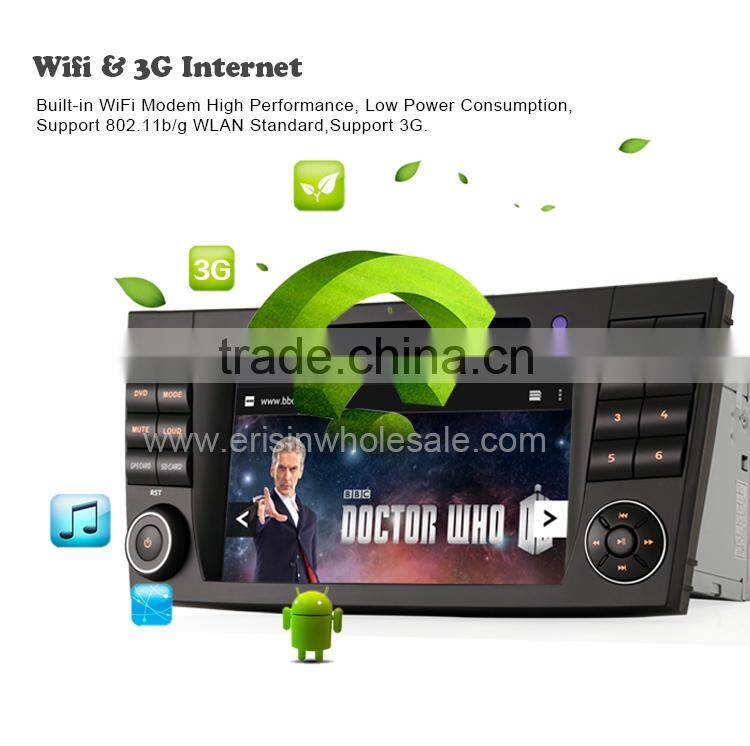 Erisin ES2501B 7" Mercedes E-Class Double Din Car Multimedia Navigation System