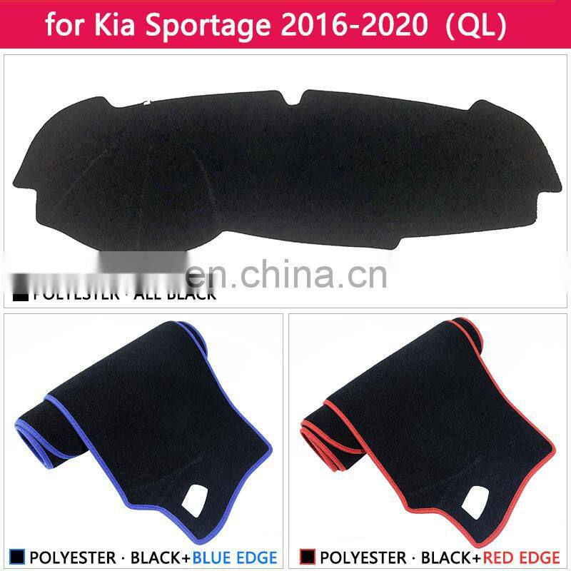 Slip Mat Car Accessories Dashboard Cover Pad Sunshade Dashmat Carpet for Kia Sportage 2016 2018 2019 Front Windshield QL Other