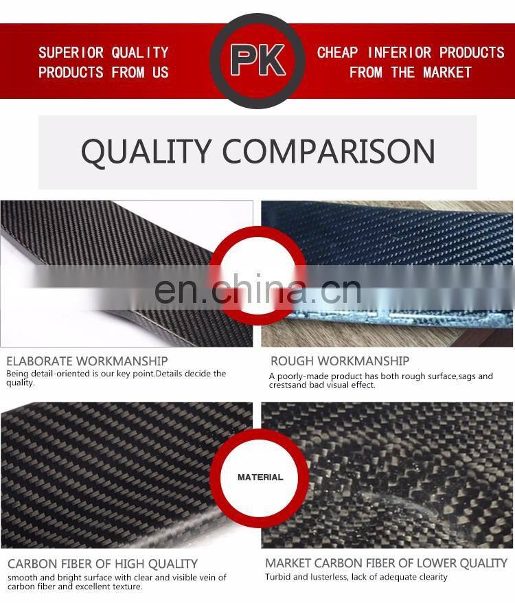 ML Carbon Fiber Delta Wings for Audi A3 S3 8V Sedan 2015 2016