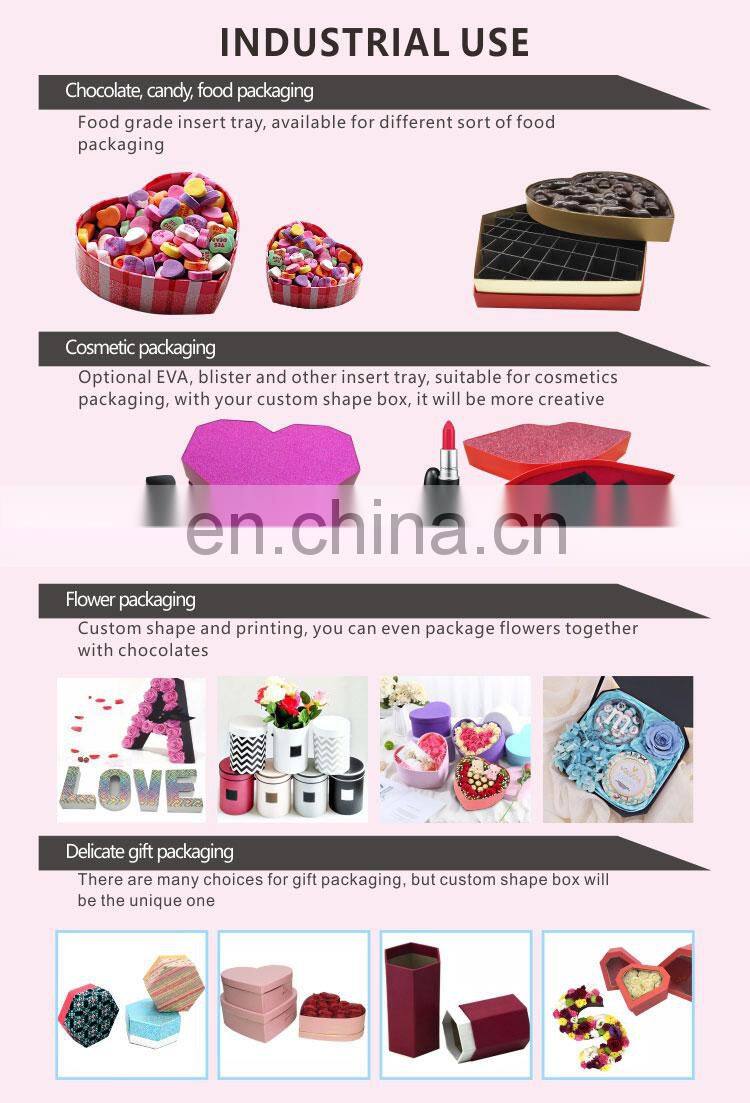 Christmas Tree Shaped Paper Cardboard Chocolate Gift Box With Light