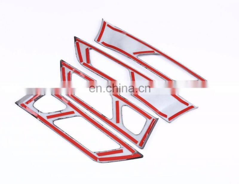 4Pcs Carbon Fiber Style Door Handle Panel Cover Trim For Jaguar XF XFL Car Accessory