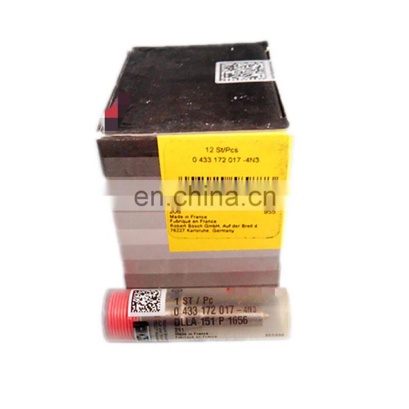 Auto parts nozzle DLLA151P1656 0433172017 for injector 0445120081 0445120331 00986AD1001