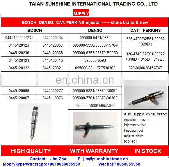 0445120277,0445120397,1112010-M10-0000 China UD common rail injector for FAW J6