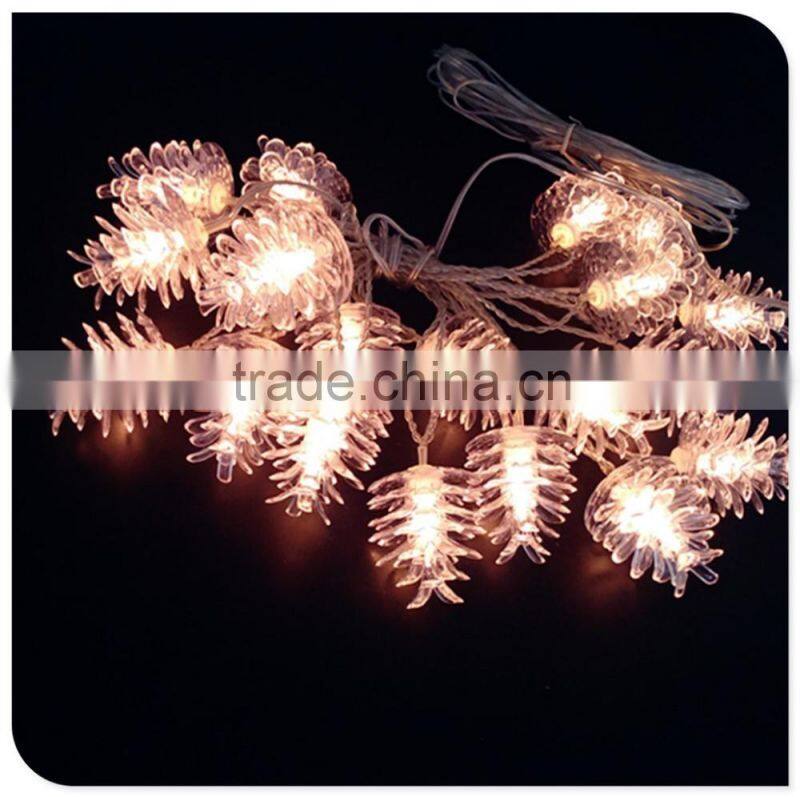 led christmas light with pinecone outdoor use