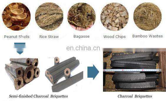 Corn Cob Wood Chip Agricultural Waste Sawdsut Making Wood Briquettes Machine