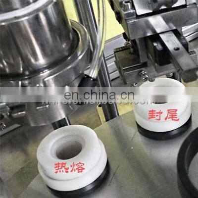 cosmetic toothpaste plastic aluminium tube filling sealing machine