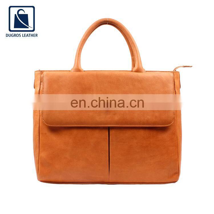 Trusted Supplier of Optimum Quality Custom Leather Made Diaper Bag with Mesh Pocket