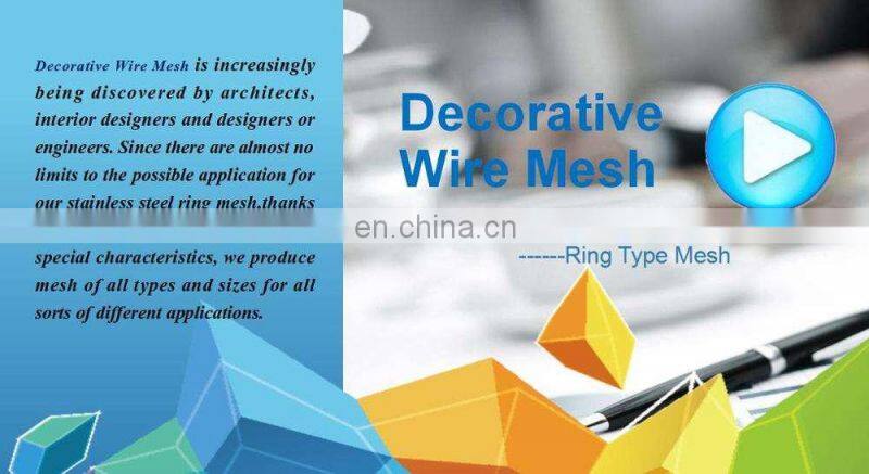 304L Stainless Steel Decoration Chainmail Sheets / Welded Ring Mesh