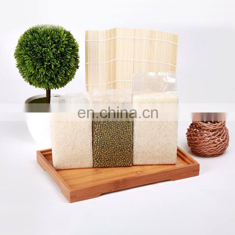 Food grade Custom logo transparent laminated vacuum seal packaging bags vacuum food pack plastic bags