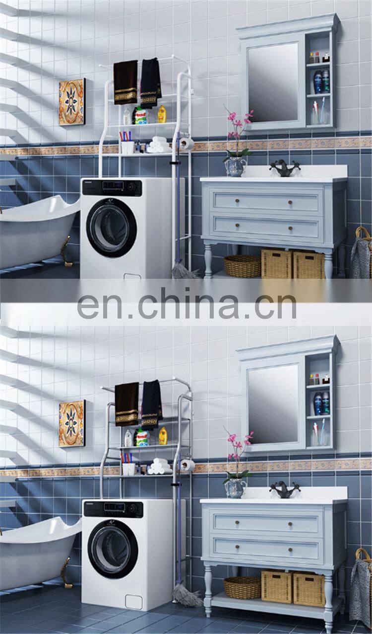 New high quality multi-functional washing machine shelf floor without punching storage rack