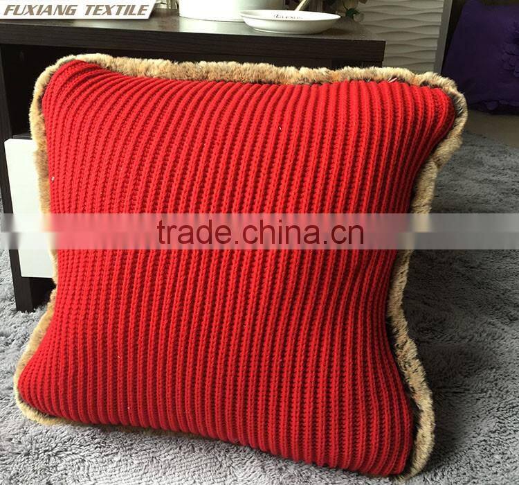 Knitted Patchwork Latest Design Sofa Cushion Cover