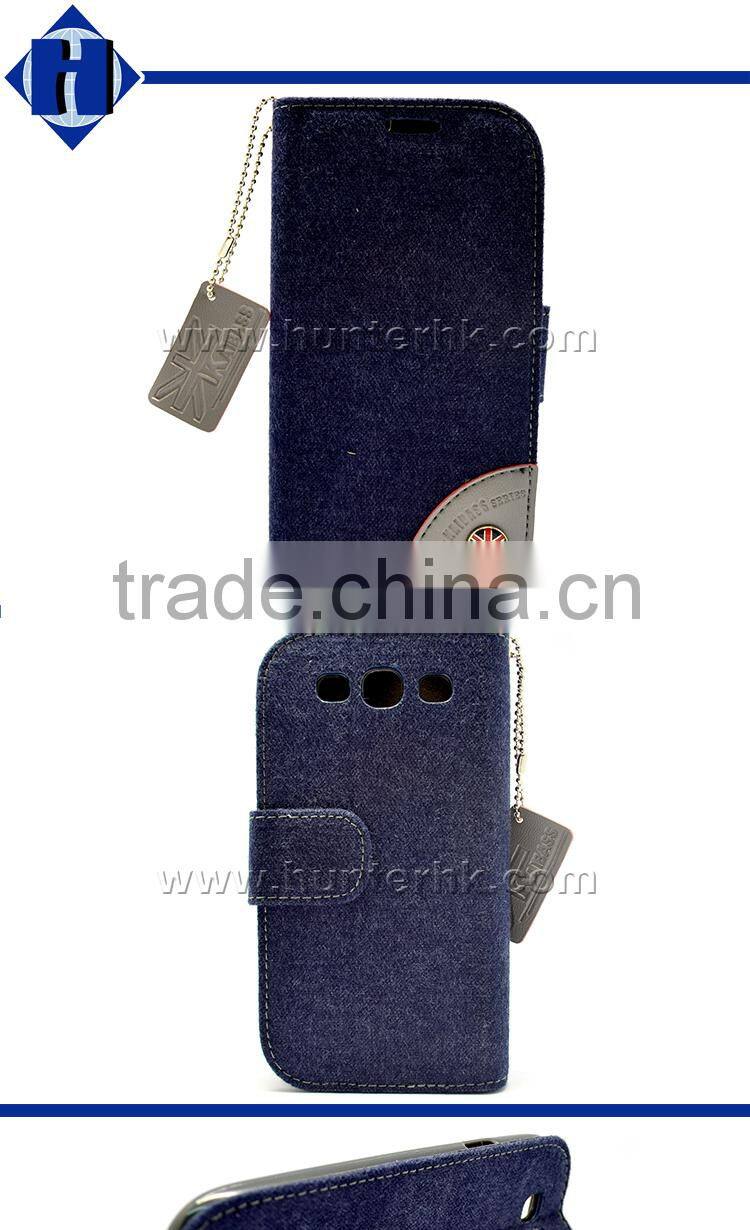 Hot Sale Jean Material For SamsungS3 Wallet Case