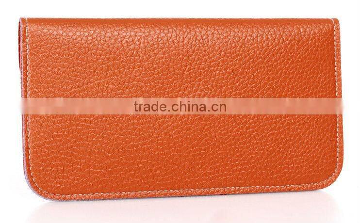 Slim women leather wallet,women wallet with button,women handbag leather