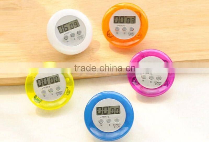 2.5 Inch 4 Digit Minute/Second LCD Round Refrigerator Countdown Timer