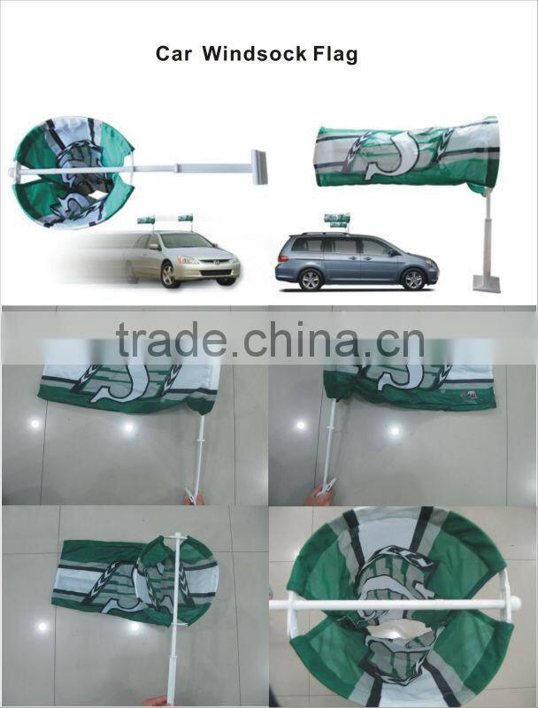 Hot product 2014 logo design printing polyester car window socks