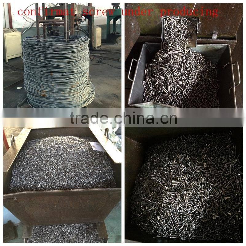 flat head pozidrive carbon steel confirmat screw 7.0 x 30