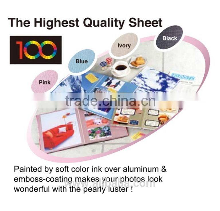 Simple colors stylish self-adhesive sheet 3x5 photo album for sale