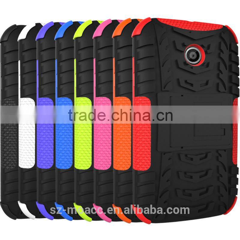 2 in 1 pc tpu stand mobile phone case for for motorola xt1022